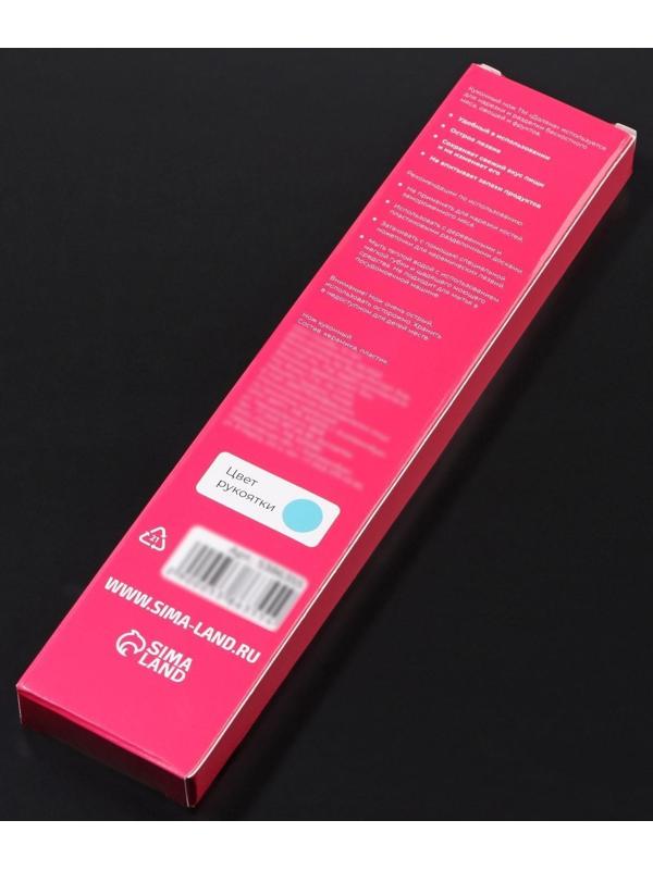 Нож керамический Доляна «Симпл», лезвие 12,5 см, ручка soft touch, цвет синий