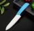 Нож керамический Доляна «Симпл», лезвие 15 см, ручка soft touch, цвет синий