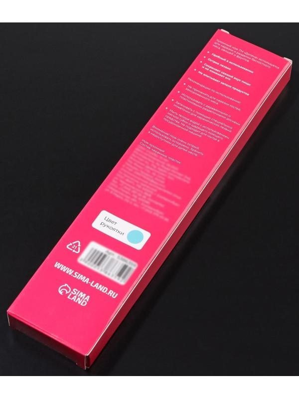 Нож керамический Доляна «Симпл», лезвие 15 см, ручка soft touch, цвет синий