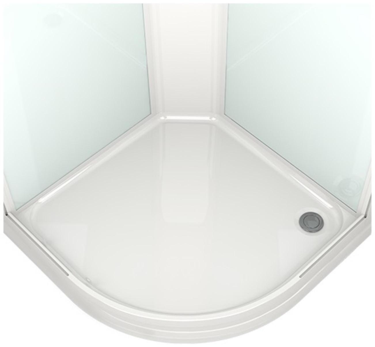 Душевая кабина DOMANI-Spa Delight 88, поддон 15см, черные стенки, тонированное стекло, 80х80