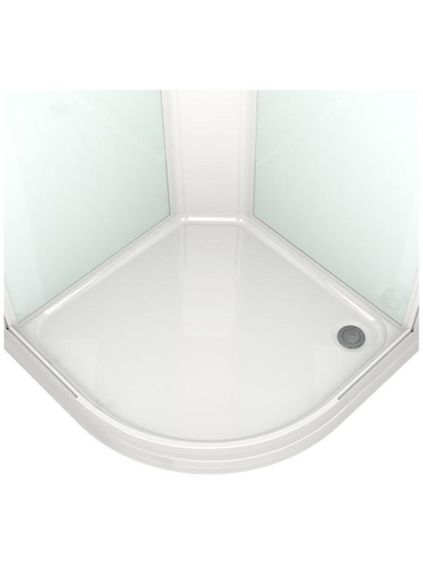 Душевая кабина DOMANI-Spa Delight 88, поддон 15см, черные стенки, тонированное стекло, 80х80