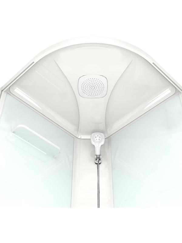 Душевая кабина DOMANI-Spa Delight 88, поддон 15см, черные стенки, тонированное стекло, 80х80