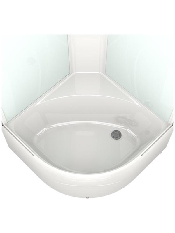 Душевая кабина DOMANI-Spa Delight 88 high, поддон 45 см, белые стенки, матированная, 80х80