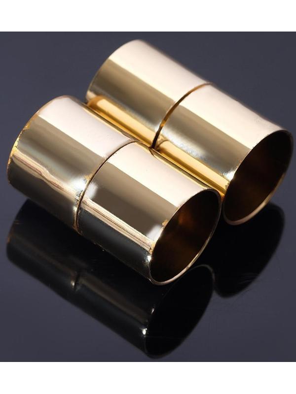 Замок-концевик магнитный, L=20мм, вн.D=12мм, (набор 2шт), цвет золото