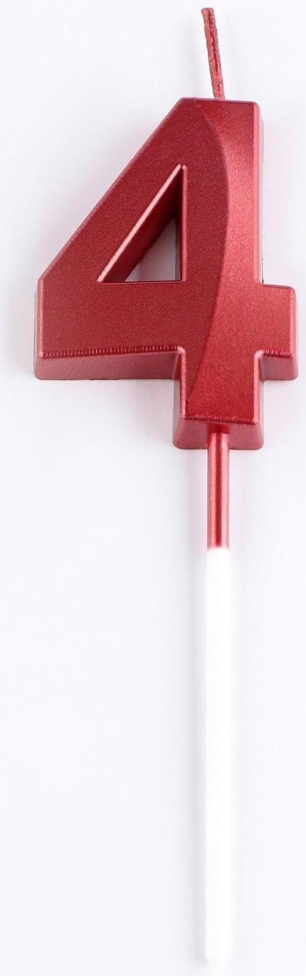 Свеча в торт на шпажке «‎Грань», цифра 