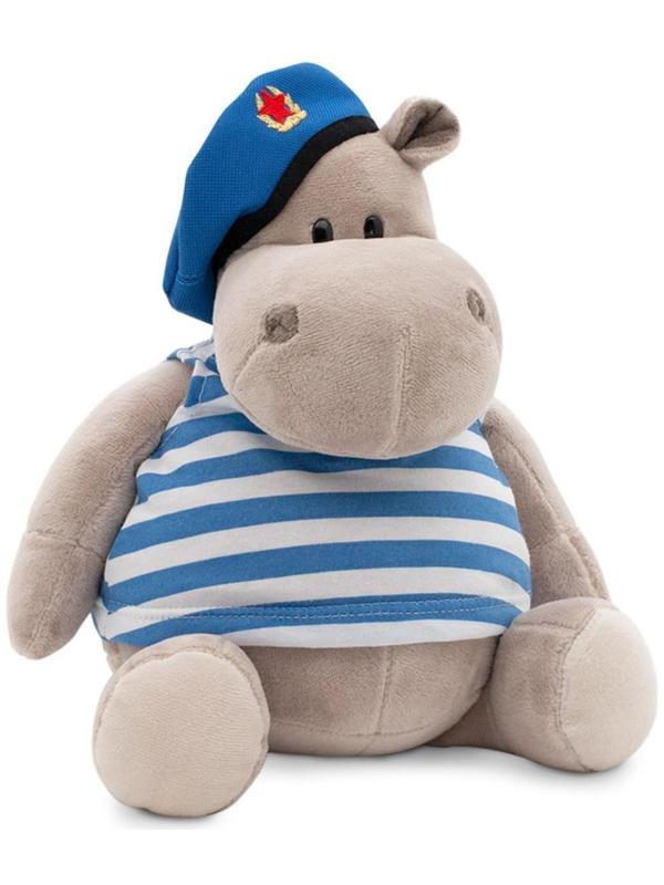 Мягкая игрушка «Бегемот: ВДВшник», 20 см