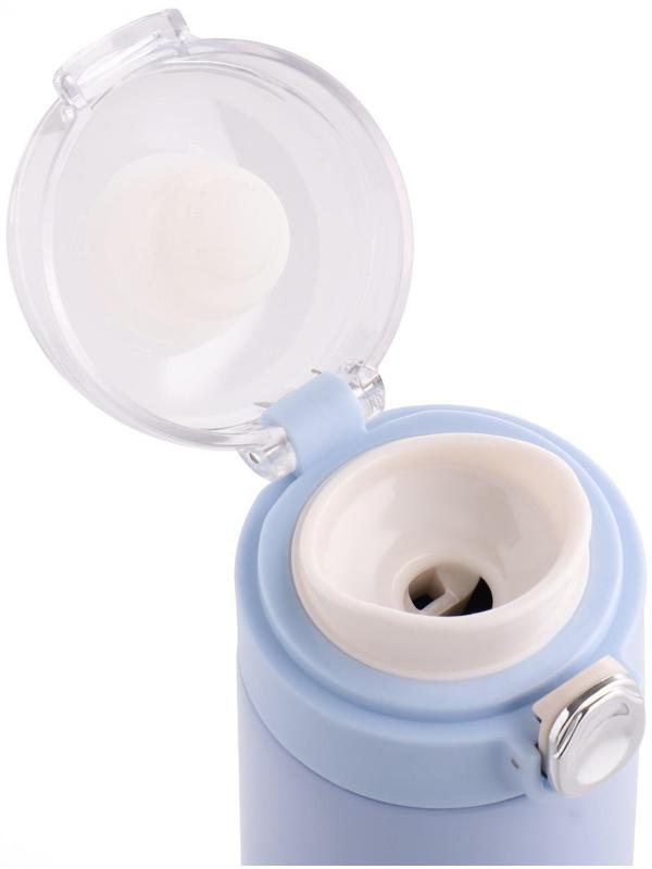 Термос, серия: Simple, 400 мл, сохраняет тепло 8 ч,  20.5х6.3 см, голубая