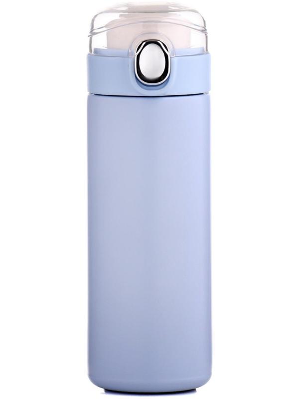 Термос, серия: Simple, 400 мл, сохраняет тепло 8 ч,  20.5х6.3 см, голубая