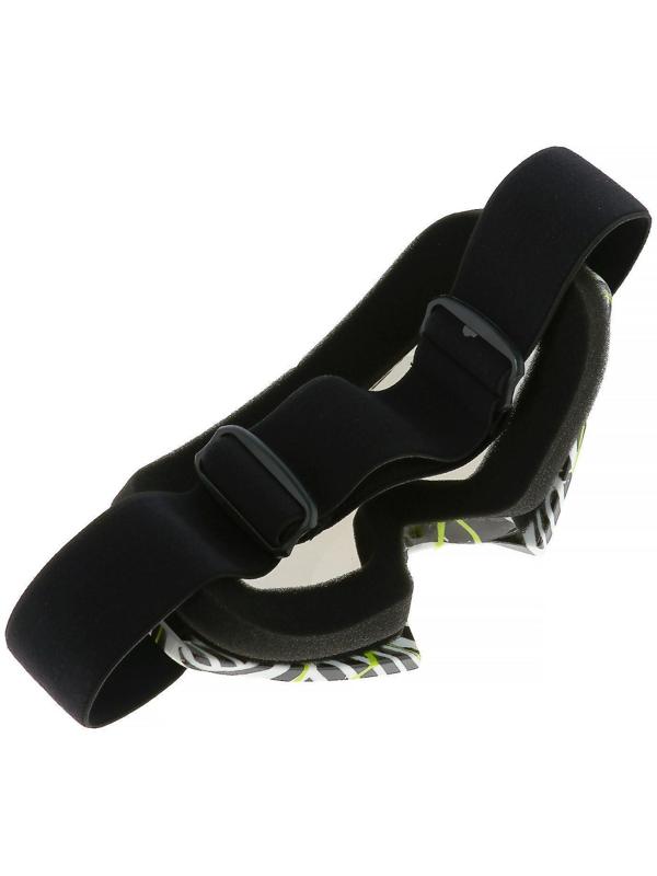 Очки-маска для езды на мототехнике, стекло сине-фиолетовый хамелеон, бело-черные, ОМ-19