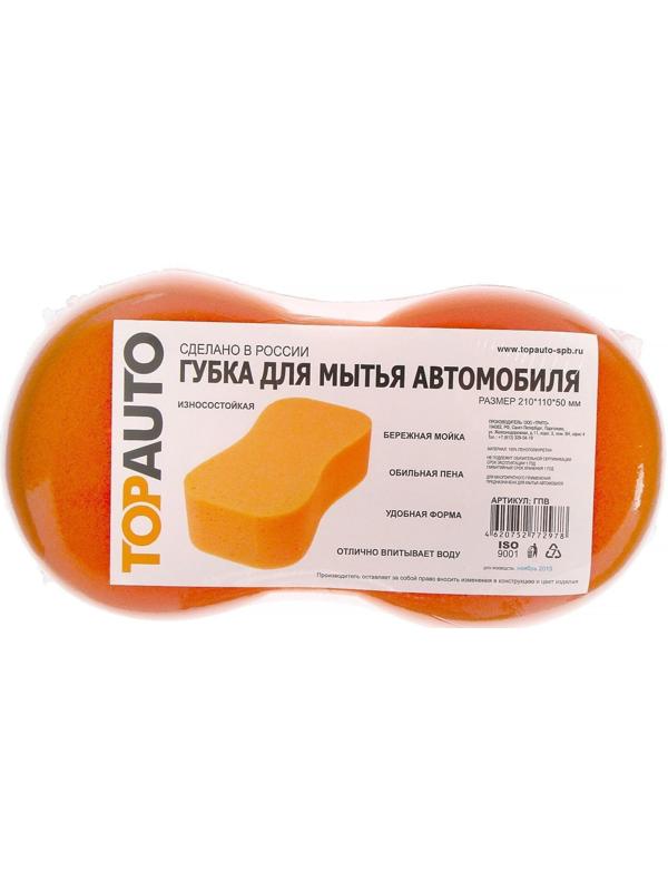 Губка для мытья автомобиля TOPAUTO, 50 х 110 х 210 мм, 