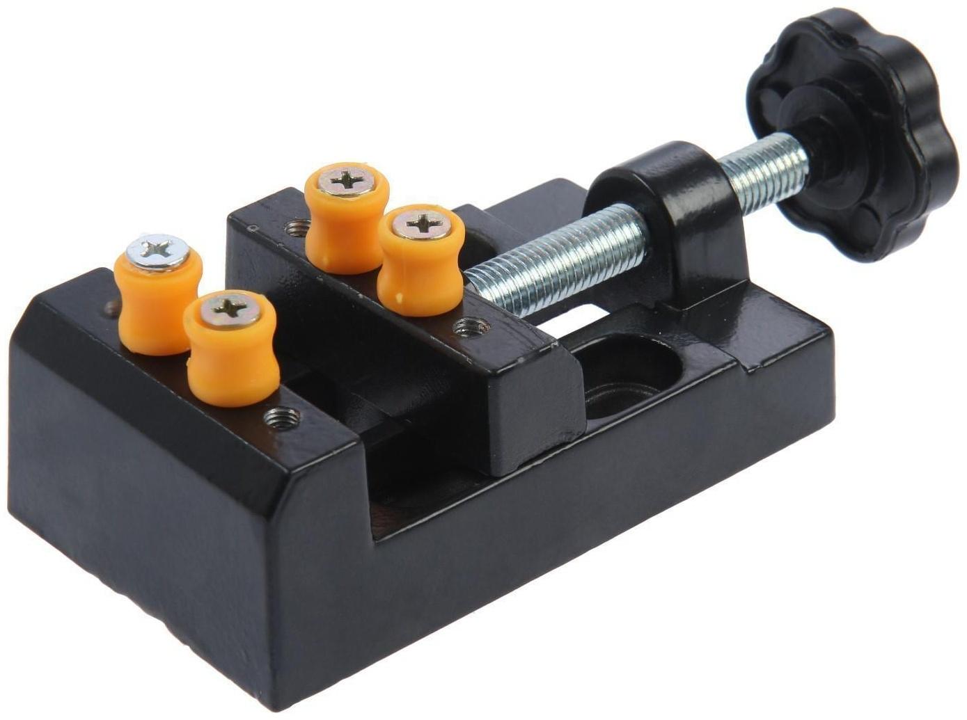 Мини-тиски алюминиевые ТУНДРА, станочные, 55 мм