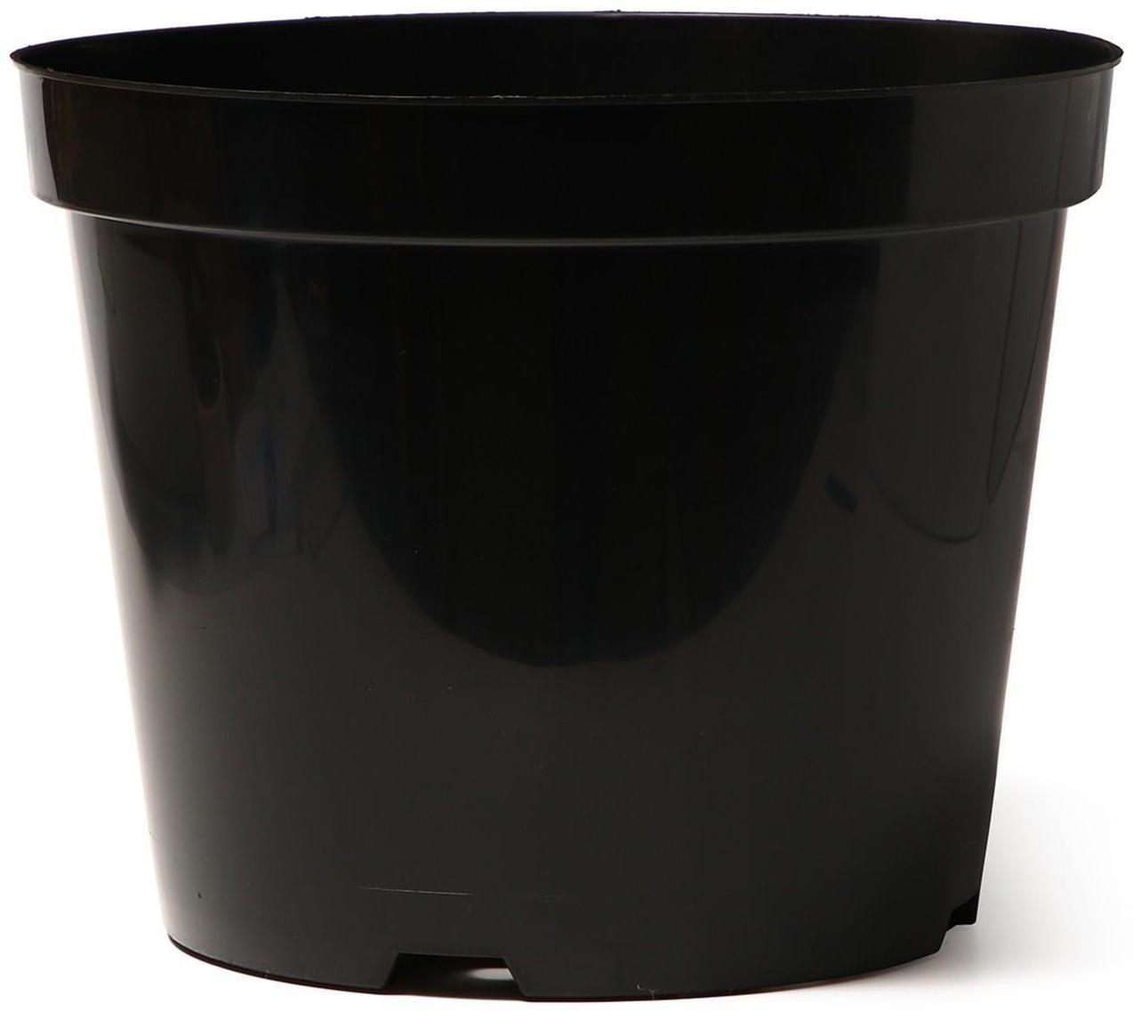 Горшок для рассады, 15 л, d = 31 см, h = 26 см, чёрный, Greengo