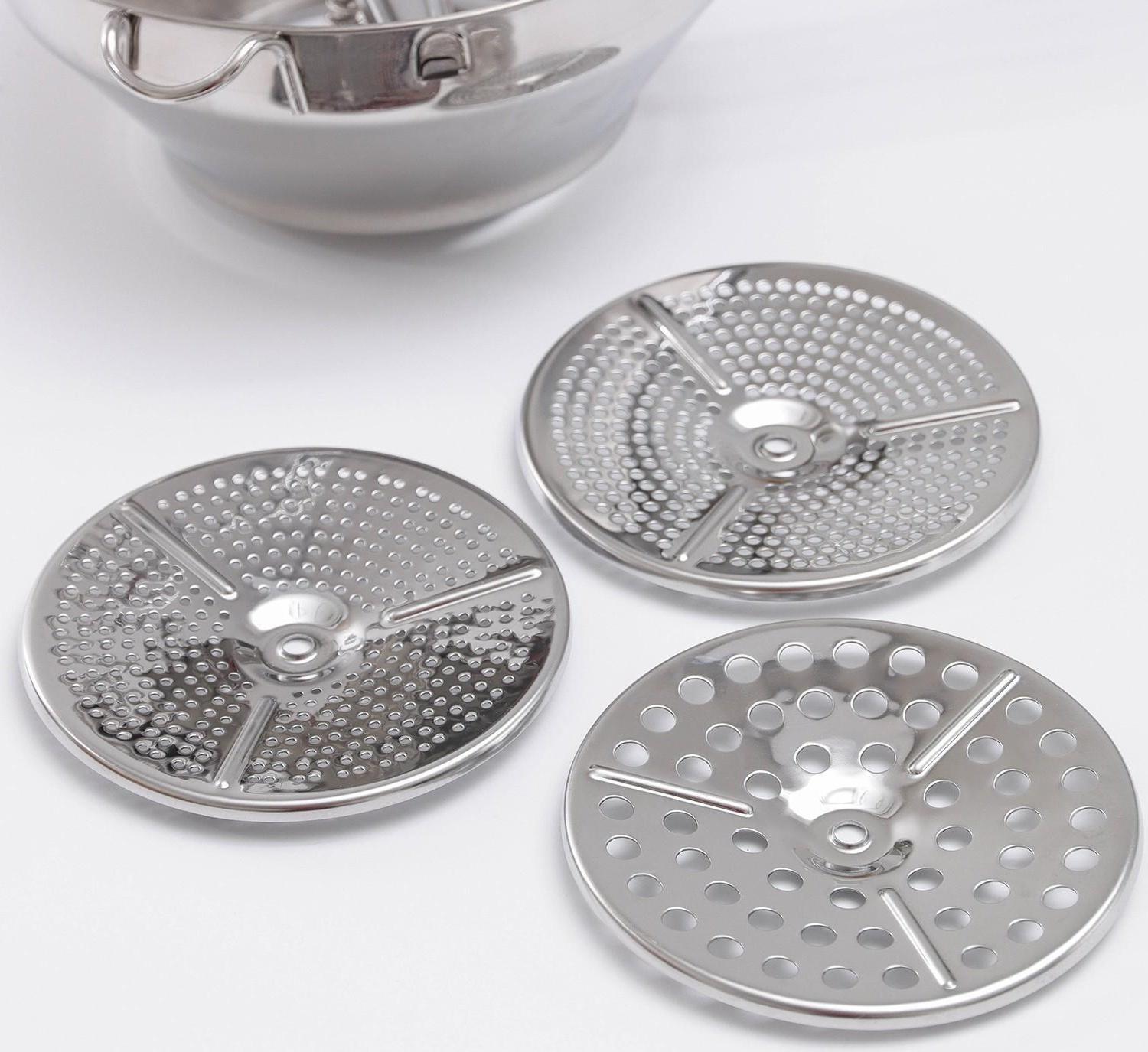 Сито для измельчения овощей Steel, 201 сталь, 3 диска в комплекте