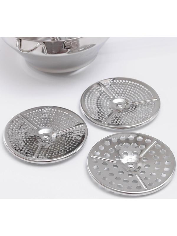 Сито для измельчения овощей Steel, 201 сталь, 3 диска в комплекте