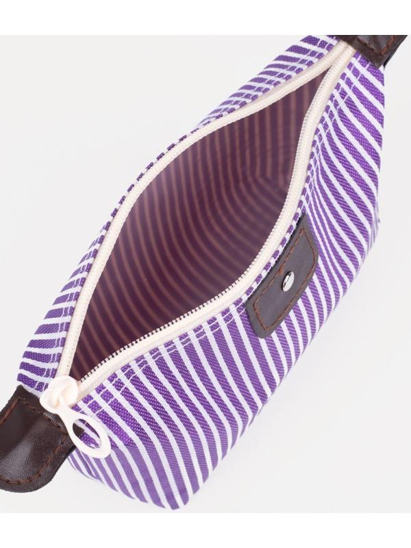 Косметичка на молнии, цвет сиреневый