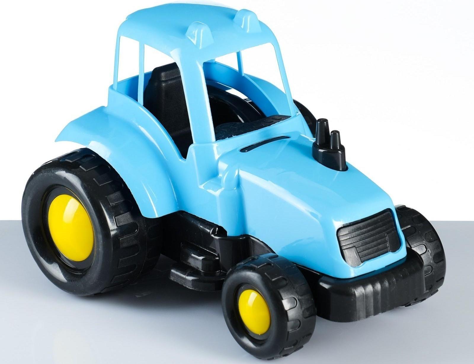 Набор для песочницы Трактор, ведерко, лопатки, формочки МИКС