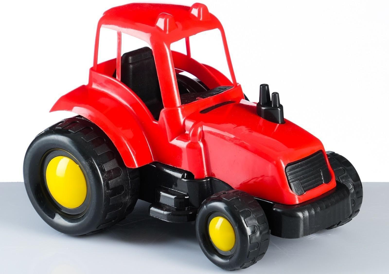 Набор для песочницы Трактор, ведерко, лопатки, формочки МИКС