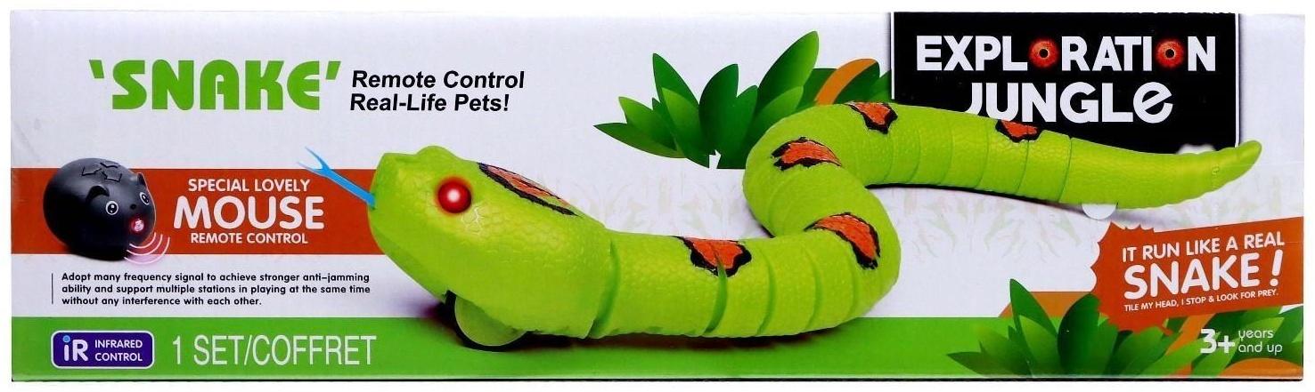 Змея радиоуправляемая «Джунгли», работает от аккумулятора, цвет красный