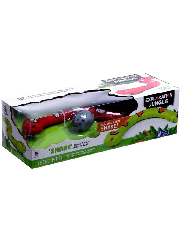Змея радиоуправляемая «Джунгли», работает от аккумулятора, цвет красный