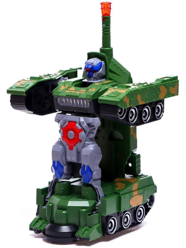 Робот «Танк», трансформируется, световые и звуковые эффекты, работает от батареек