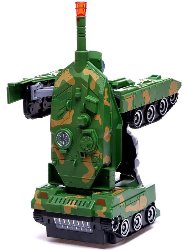 Робот «Танк», трансформируется, световые и звуковые эффекты, работает от батареек