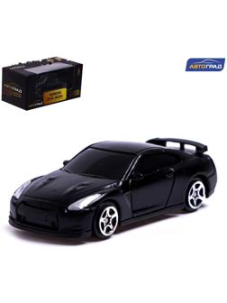 Машина металлическая NISSAN GT-R (R35),1:64, цвет чёрный матовый