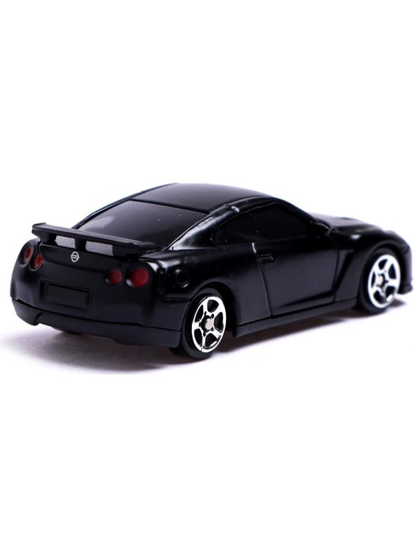 Машина металлическая NISSAN GT-R (R35),1:64, цвет чёрный матовый