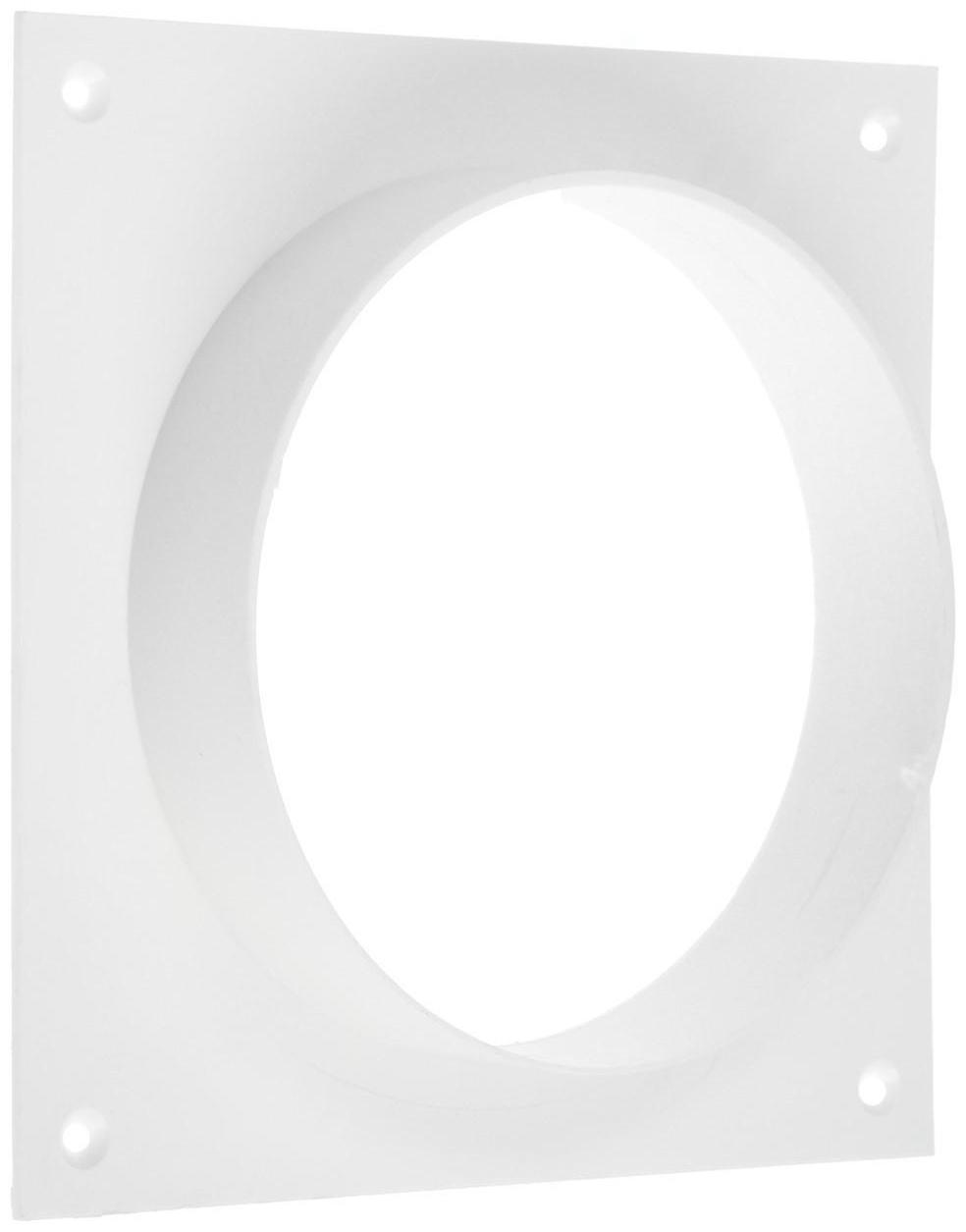 Площадка торцевая ZEIN, 150х150 мм, d=120 мм, с фланцем