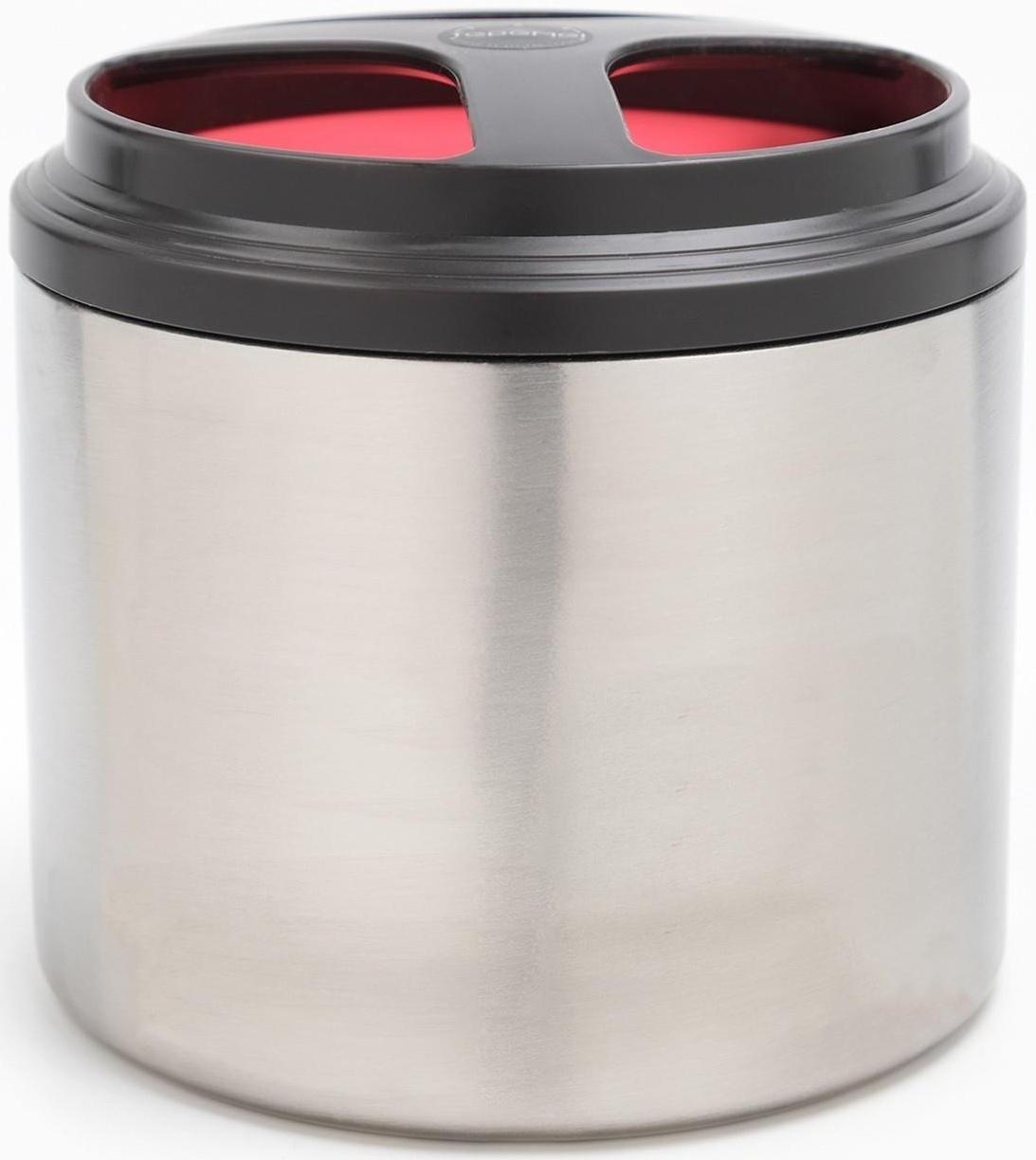 Термос для еды 900 мл, сохраняет тепло 24 ч, 15.5 х 15 см, красный