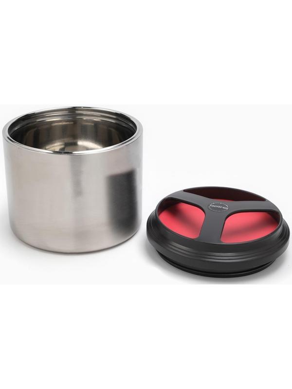 Термос для еды 900 мл, сохраняет тепло 24 ч, 15.5 х 15 см, красный