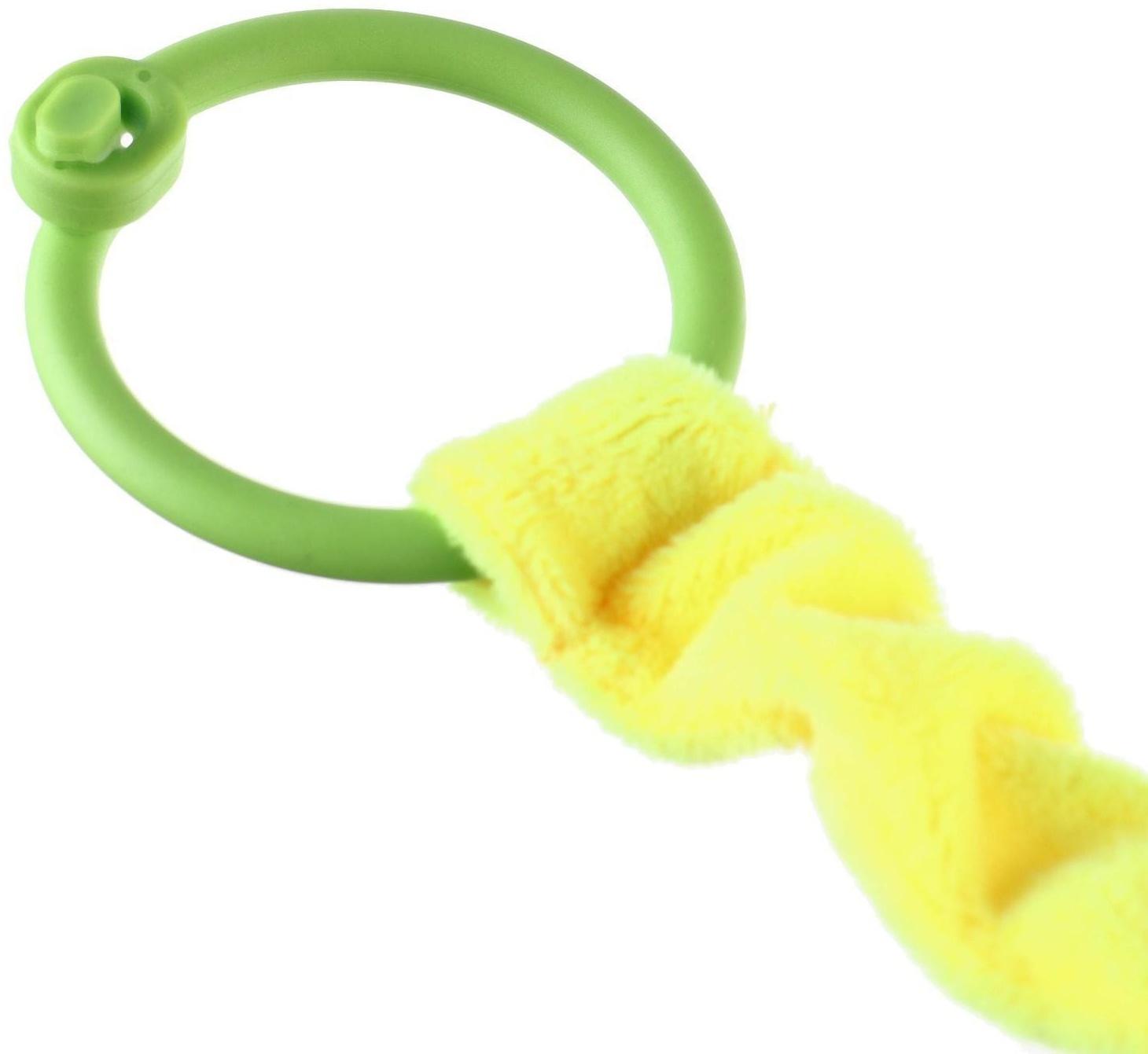 Растяжка - погремушка мягкая на кроватку/коляску «Авокадо», 30 - 45 см