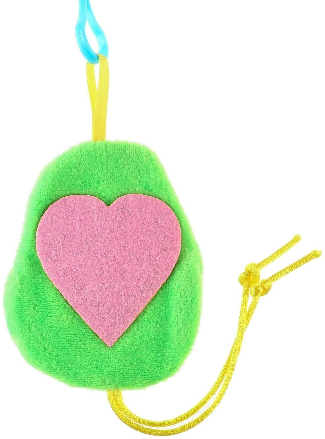 Растяжка - погремушка мягкая на кроватку/коляску «Авокадо», 30 - 45 см