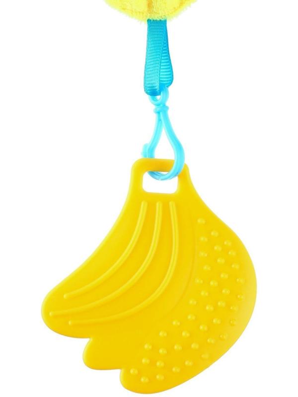 Растяжка - погремушка мягкая на кроватку/коляску «Авокадо», 30 - 45 см