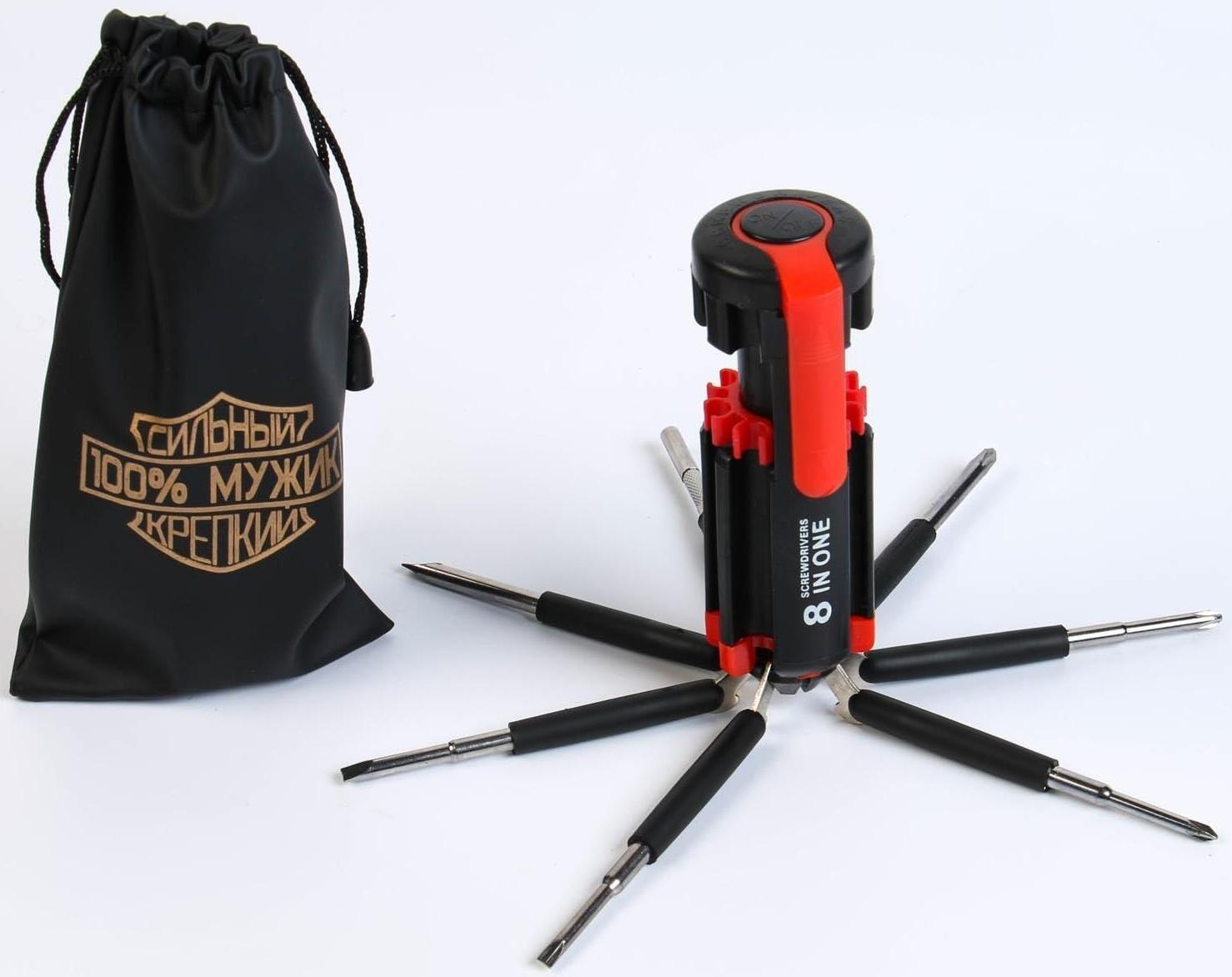 Фонарь многофункциональный, мультитул 8 в 1 