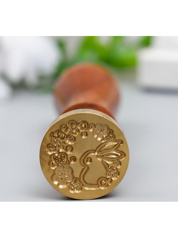 Печать для сургуча с деревянной ручкой 