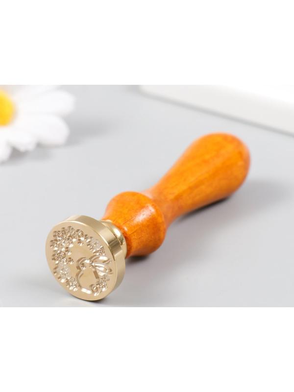 Печать для сургуча с деревянной ручкой 