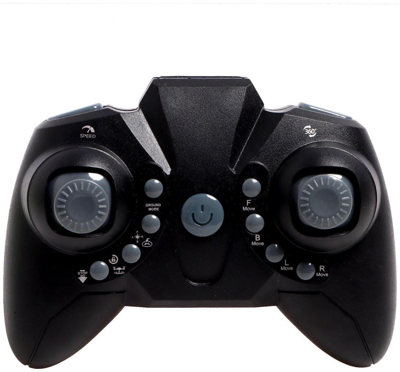 Квадрокоптер радиоуправляемый DRONE, работает от аккумулятора, цвет зелёный