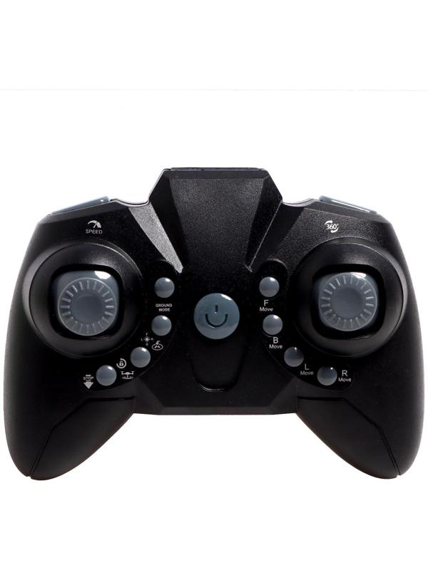 Квадрокоптер радиоуправляемый DRONE, работает от аккумулятора, цвет зелёный