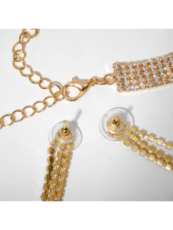 Набор 2 предмета: серьги, колье 