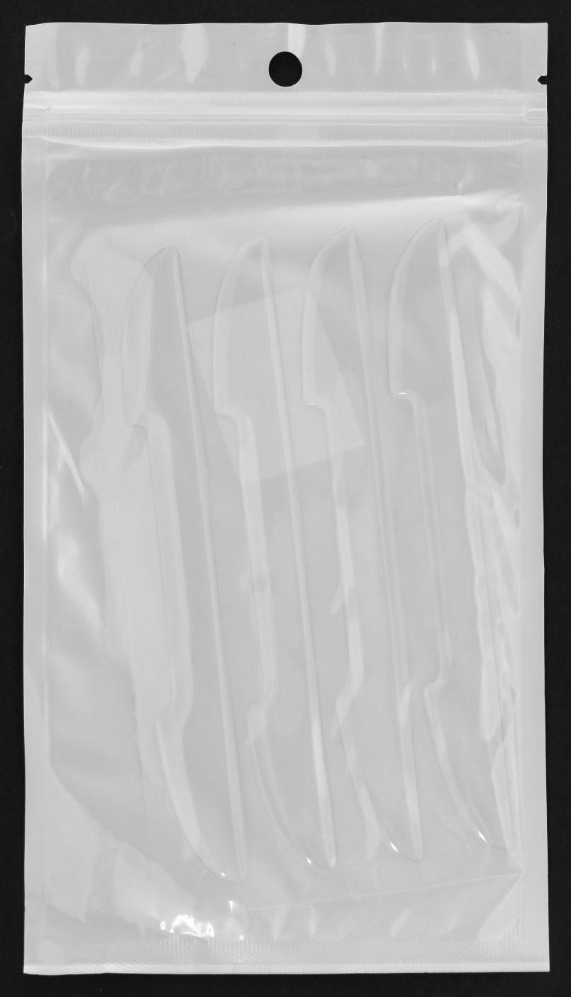 Накладка на двери, 15×1,7 см, противоударная, прозрачная, набор 4 шт