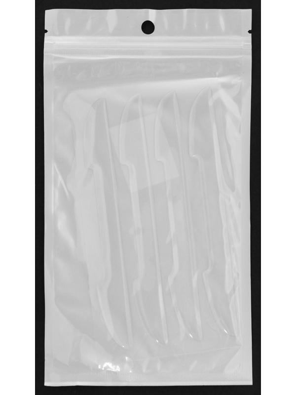 Накладка на двери, 15×1,7 см, противоударная, прозрачная, набор 4 шт