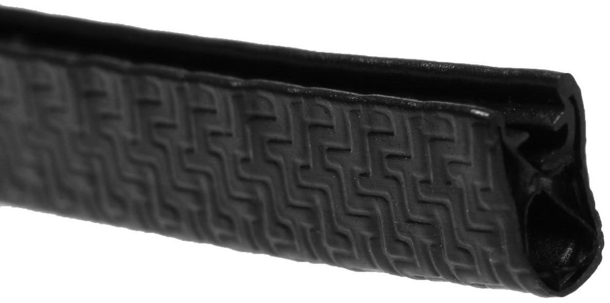 Защитная накладка на контур двери, металлический сердечник, 5 м, черный