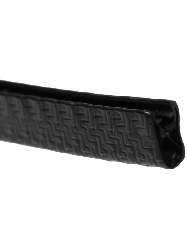 Защитная накладка на контур двери, металлический сердечник, 5 м, черный