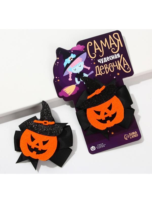 Заколка-бант для волос «Самая чудесная девочка», 6,5 х 7,5 х 1,5 см