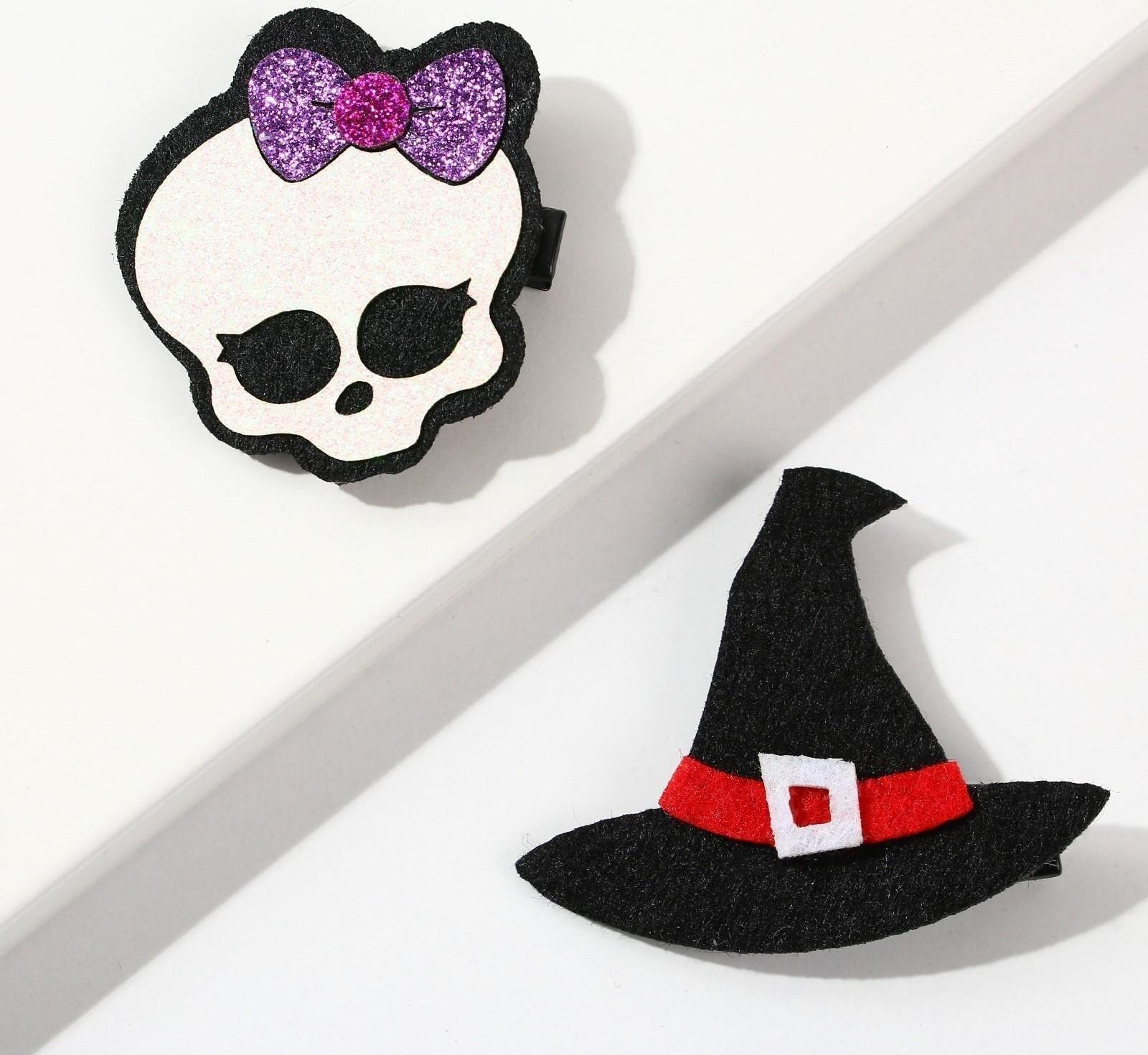 Заколки для волос «Страшно милая», набор 2 шт.