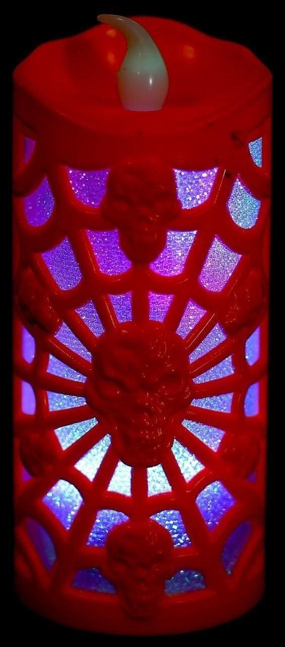 Свеча светодиодная «Паутина», цвета МИКС