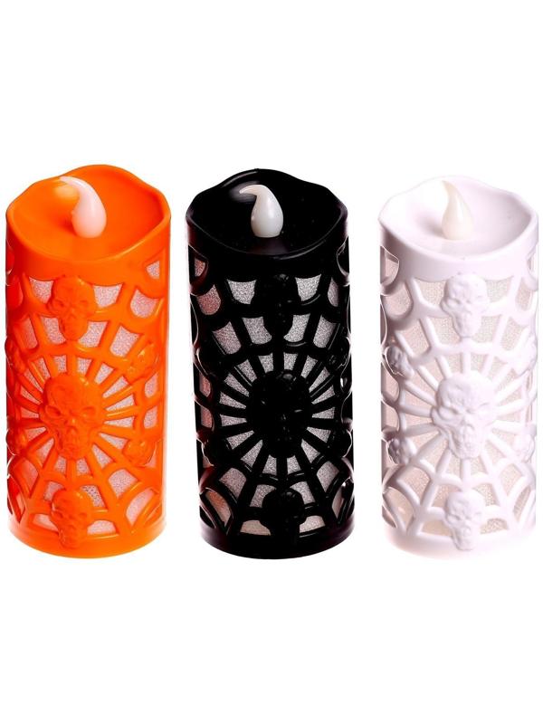 Свеча светодиодная «Паутина», цвета МИКС