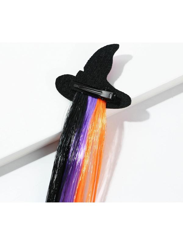 Цветная прядь для волос на заколке «Милая ведьмочка», длина 40 см