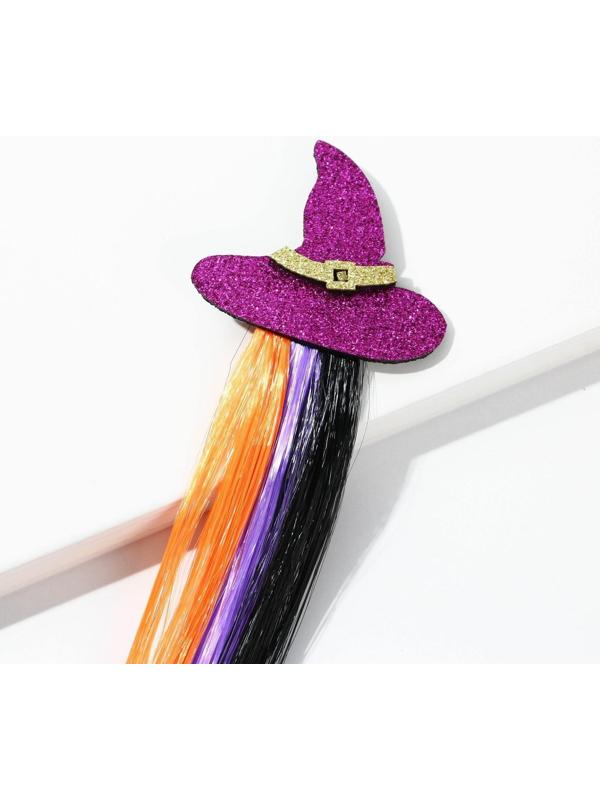 Цветная прядь для волос на заколке «Милая ведьмочка», длина 40 см