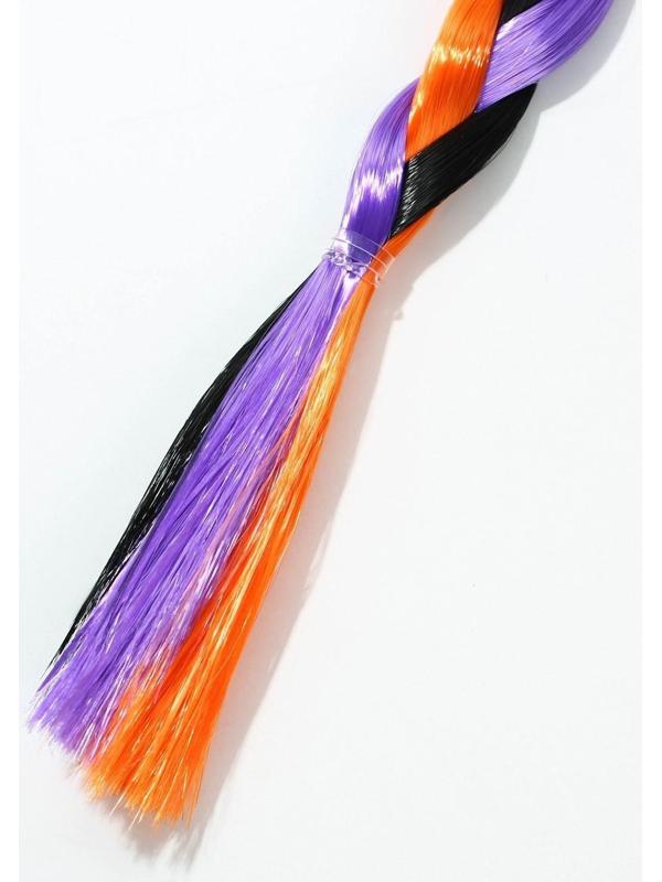 Цветная прядь-косичка на резинке «Волшебство в крови», длина 40 см